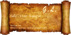 Göller Laura névjegykártya