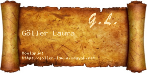 Göller Laura névjegykártya